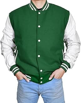 Mens Hotline Miami Varsity Letterman Fashion Wool Bomber Slim Fit Casual Warm Boys College Baseball Jacket