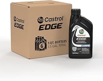Castrol Edge 10W-16 Advanced Full Synthetic Motor Oil, 1 Quart, Pack of 6