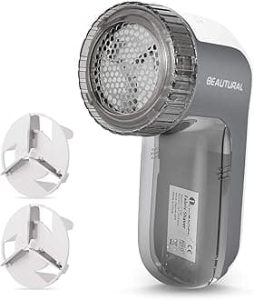 – Portable Fabric Shaver and Lint Remover with 2-Speeds, Adjustable Shave Height, Quickly and Effectively Remove Fluff, Lint, and Bobbles