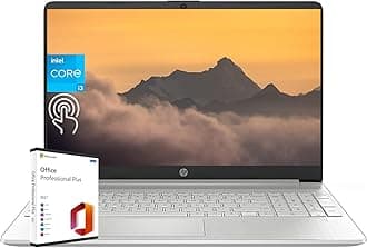 HP Laptop for Business and Student, 15.6" HD Touchscreen, Intel 6-Core i3-1215U Processor, 32GB RAM, 1TB SSD, lntel UHD Graphics, Windows 11 Home, with Microsoft Office Lifetime License