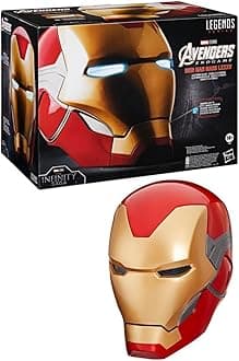 AVENGERS Marvel Legends Series Iron Man Premium Electronic Helmet with Light FX, Endgame Adult Roleplay Gear