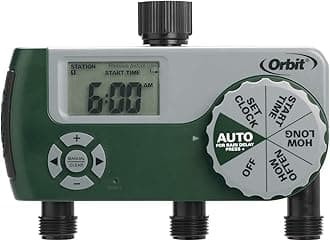 Orbit 56082 3-Outlet Hose Watering Timer, Green… (1) (Pack Of 2)