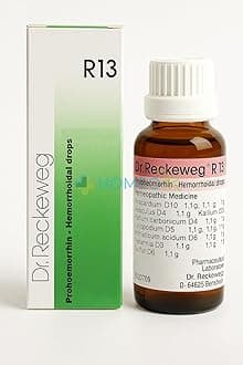 R13 Piles Drops (Pack of 1) – Natural Homeopathic Remedy for Hemorrhoid Relief, Reduces Pain, Swelling & Inflammation, Supports Comfortable Bowel Movements, Soothes Itching & Burning