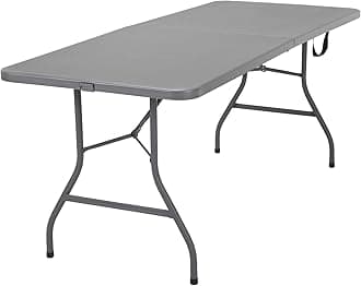 Cosco Deluxe 6 foot x 30 inch Fold-in-Half Blow Molded Folding Table