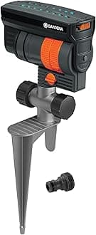 Gardena 38124 ZoomMaxx Oscillating Sprinkler on Metal Step Spike