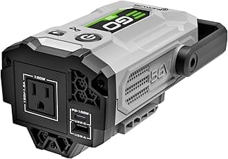 EGO Power+ EGO PAD1800 Nexus Escape 180W Inverter with Pure Sine Wave, USB A/C Included, Battery and Charger Not Included