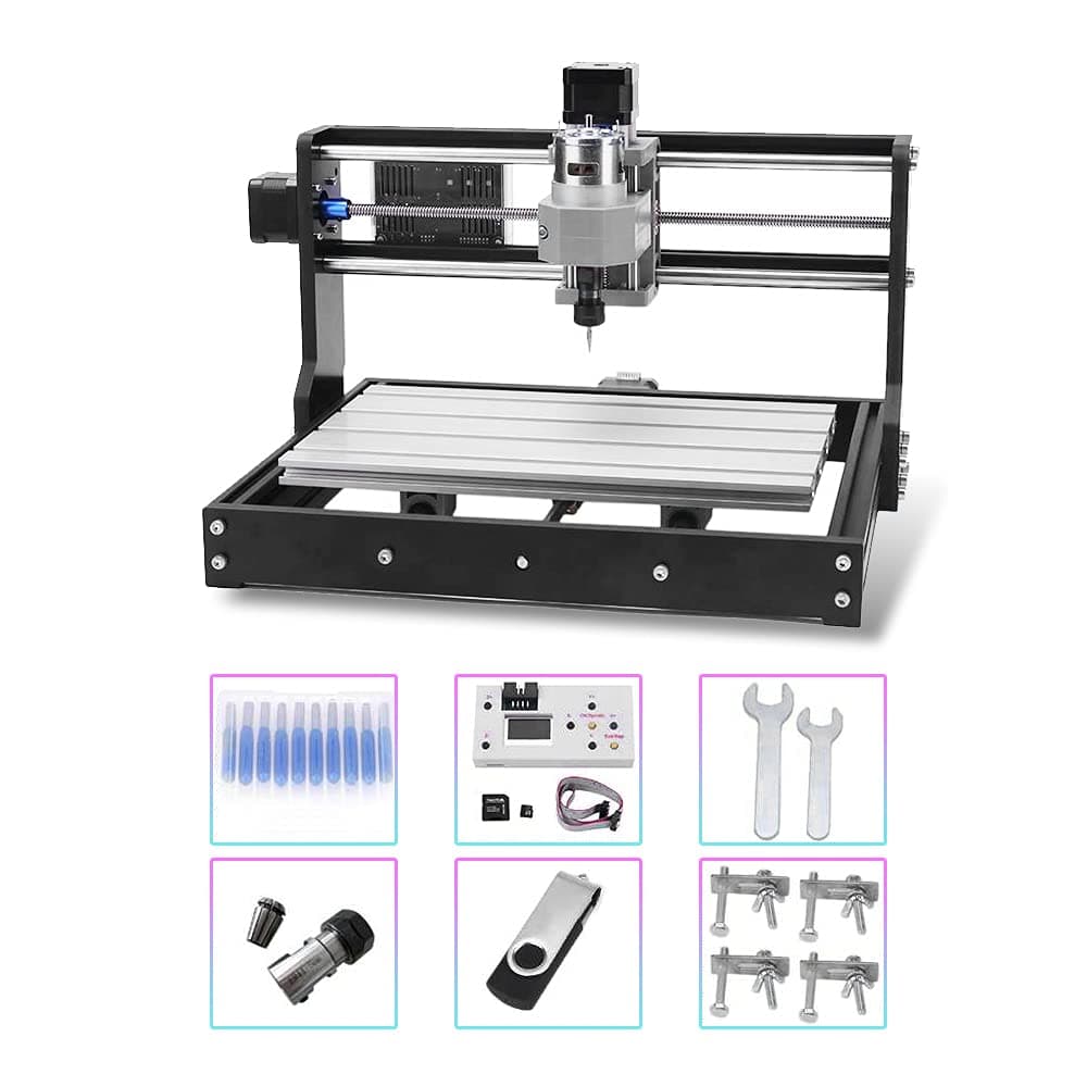 Upgrade Version CNC 3018 Pro DIY Mini CNC Engraving Machine Kit 3 Axis Milling Cutter Machine Wood Router Engraver with Offline Controller