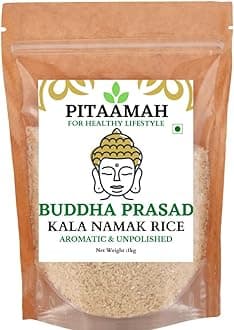 Pitaamah Siddharth Nagar Kala Namak Rice | 2kg | Aromatic Rice | Unpolished Rice | Diabetic Friendly | GI Tag |