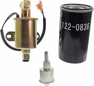 149-2620 Electric Fuel Pump 149-2341-01 Fuel Filter 122-0836 Oil Filter Fits Onan 5500 Marquis Gold HGJAB HGJAC Cummins A029F887 A047N929 E11015 Generator Parts