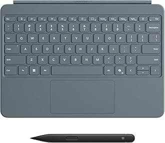 Microsoft Surface Pro Keyboard and Slim Pen 2 Bundle for Surface Pro 12" Device, Alcantara Material, Ocean