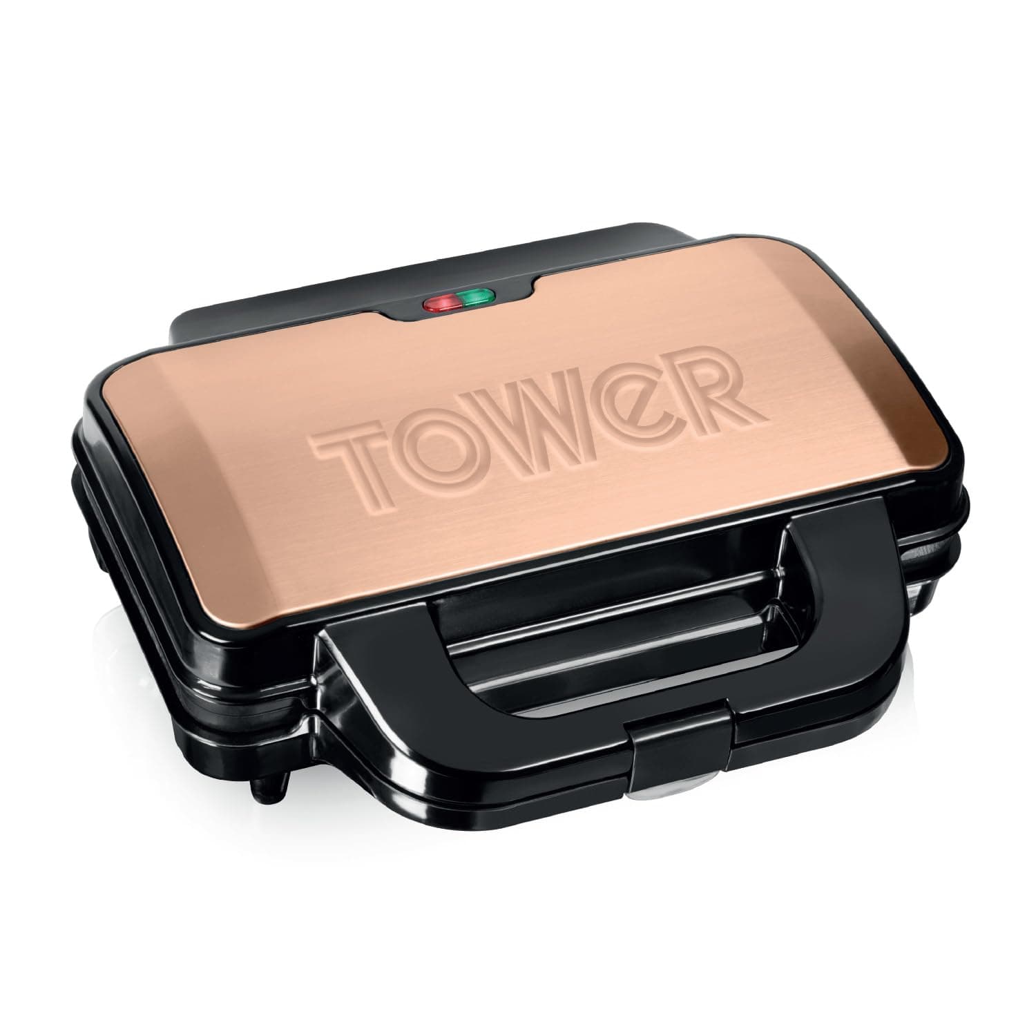 Infinity T27013RG Deep Fill Sandwich Maker with Automatic Temperature Control and Non-Stick Coating, 900W, Rose Gold