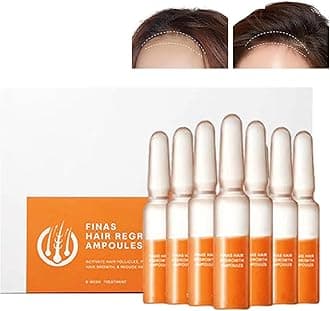 Liasc FINAS Prestig Hair-Regrowth Ampoules,Liasc Hairmuch Hair Growth Ampoule Serum Lotion,Biotin Hair Growth Serum,Hair Loss Thickening Regrowth for Thinning Hair (7 pcs/box)