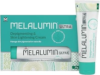 Melalumn Ultra Advanced Depigmenting - Fastest Skin Lightening cream and Radiance-Enhancing Cream with Niacinamide, Glycolic Acid, Kojic Acid, and Arbutin for Hyperpigmentation Treatment and Even Skin Tone, 20g