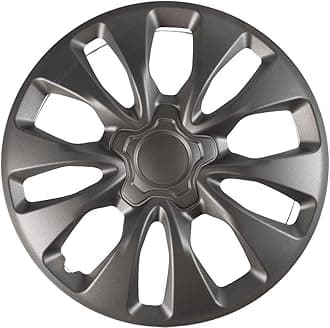 Start - Car Monte Carlo Wheel Trim, Universal Use, Easy Installation, Anthracite, 16 Inch, Acrylonitrile Butadiene Styrene, Hub Caps 16 Inch Transporter, Grey