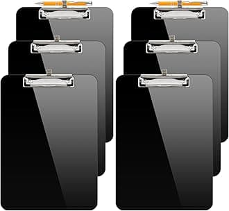 Plastic Clipboard with Pen Holder, [10% Thicker] Clip Boards 8.5x11 with Low Profile Clip, Cute Hanging Clipboard, Standard Letter Size A4 for Women Teacher, Office & School Supplies