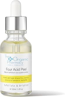 Four Acid Peel, Gentle Exfoliator Derived from Natural Ingredients, Reduces Blemishes and Acne, Use Nightly, 30mL