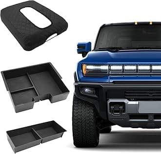 3 Pack for GMC Dashboard Tray 2025 Hummer EV Center Console Storage Tray Arm Rest Cover for 2025 Hummer EV Pickup SUV Accessories Organizer for GMC Hummer EV SUV/Pickup 2X 3X 2025 2024 2023 2022
