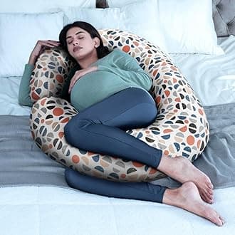 Wakefit Pregnancy Pillow | 3 Month Warranty | 100% Cotton C-Shape Maternity Pillow for Pregnant Mothers, Pillow for Pregnant Women with Breathable & No Heat Fabric | Bekky