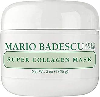 Mario Badescu Super Collagen Mask, Clay Face Mask Skin Care Ideal for Combination, Dry or Sensitive Skin, Pore Minimizer Clay Mask with Hydrating Collagen and Purifying Kaolin Clay, 2 Oz