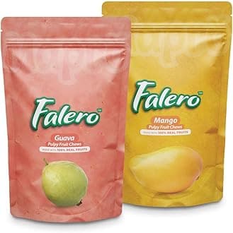 Falero Fruit Chews Guava and Mango 175 gm, 33% Fruit Pulp (Guava & Mango)