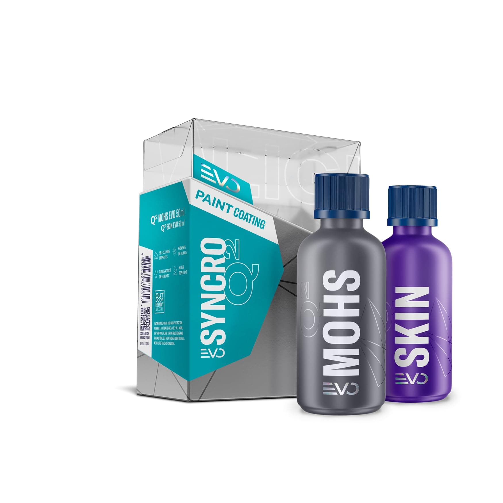 GYEON Syncro EVO Ceramic Coating System Light Box Most Durable Longest Lasting Protection Hydrophobic 9H Gloss Chemical Resistance Ultra Tough Shield Auto Surface Finish Five‑Year Coating