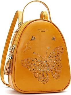 APHISON Small Backpack Purse for Women Teen Girls Cute Butterfly Mini Backpack Vegan Leather Crossbody Shoulder Bags