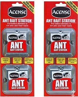 Acense Ant Killer Bait Station for Destroys Ant, Insect Repellent, Ants Killer, Pest Control, Let Ants Destroy Their Nests and Other Ants, Perfect for Outdoor and Indoor (4pk)