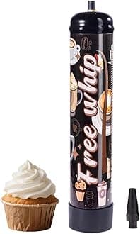 1.1L Whipped Cream Charger Tank (1 Pack), Cartridges for Desserts & Cocktails, Fits with Any Standard Dispensers, Leak Proof