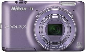 Nikon COOLPIX S6400 16 MP Digital Camera with 12x Optical Zoom and 3-inch LCD (Purple)