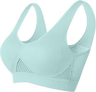 Wireless Sports Bra for Women Plus Size Workout Bras High Support Yoga Bras Breathable Mesh Bras Comfy Everyday Bras