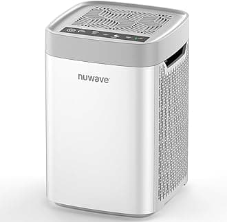 Nuwave Portable Air Purifier for Large Room up to 1361 Sq Ft with PM 2.5 Display Air Quality Sensor, H13 True HEPA Air Filter Remove 99.97% of Pets Hair Odor Dust Smoke with Double-sided Air Intake