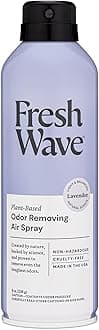 Fresh Wave Lavender Odor Eliminator Spray & Air Freshener, 8 oz. | Non-Aerosol, Fine Mist | Odor Absorbers | Safer Odor Relief | Natural Plant-Based Odor Eliminator | For Furniture, Fabrics & Trash