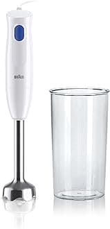 MultiQuick 1, Powerful 450W Hand Blender, Made in Europe, EasyTwist Technology, Lightweight, Stainless Steel German Design, Dishwasher Safe, Make Baby Food, Chutney, Smoothie, Soup, MQ10.001M
