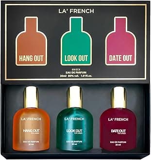 La French Best Fragrance for Unisex Aquatic and Citrus | Best Gift Hamper Set of 3 (Hang Out + Date Out + Look Out) Upto 24 hrs lasting (Eau De Parfum) | Perfume Gift Set for Men & Women
