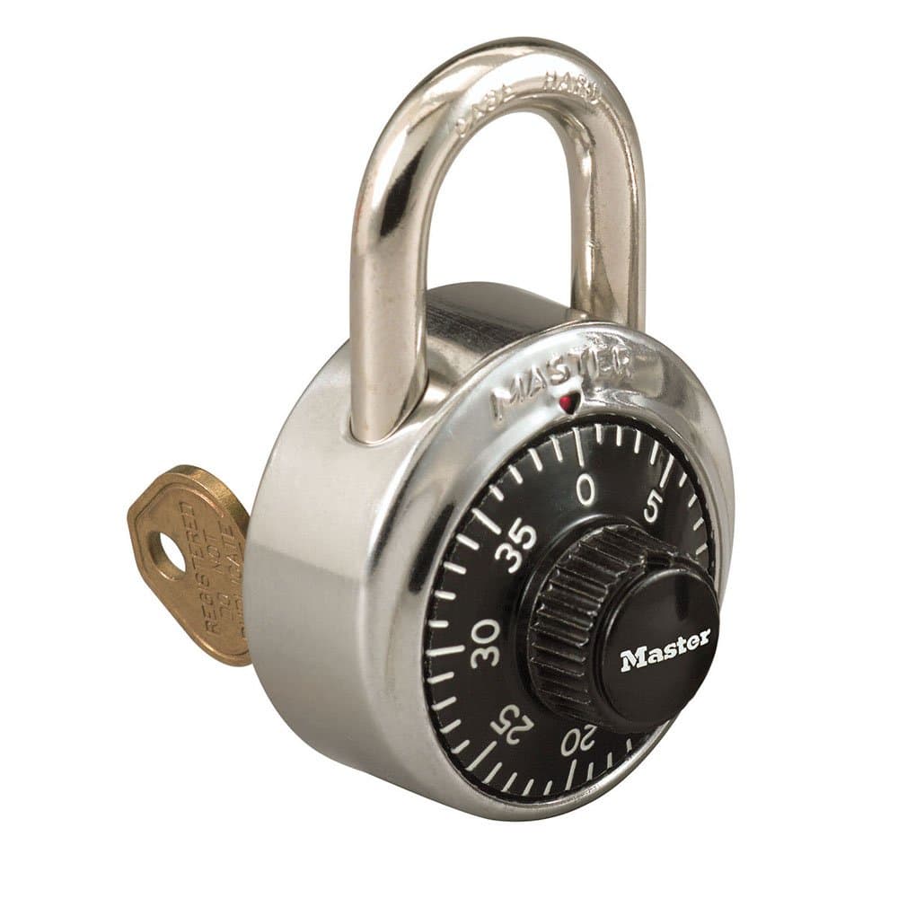50 Pieces Master Lock Combination Padlocks Plus 1 Key Total! Great for Schools, Gym, Work Lockers!