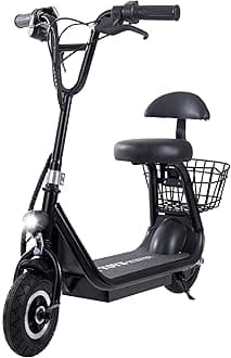 Mytoys MT340 Kids Electric Scooter With Seat LED Light 250W Motor Three Speed Modes 25Km/h Electric Scooter For Kids (Black)
