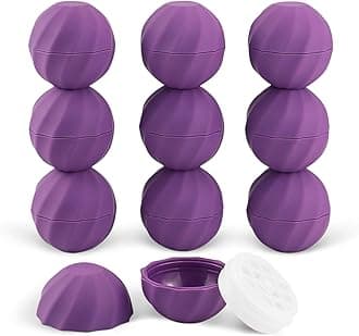 0.24Oz (7ml) Empty Lip Balm Sphere Containers | Screw Cap Lipstick Tubes/Chapstick Tubes/Chapstick Holder for Lip Gloss & BPA FREE (Pack of 10, Purple)