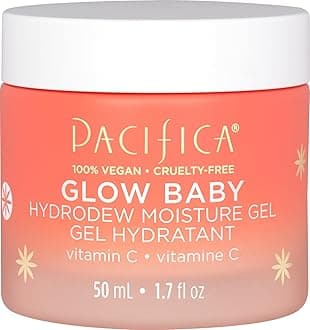 Pacifica Glow Baby Hydrodew Gel Moisturizer – Vitamin C & Niacinamide Dewy Face Gel for Glowing Skin, Lightweight Oil-Free Daily Moisturizer for Brightening & Hydration, Vegan & Clean Beauty Formula