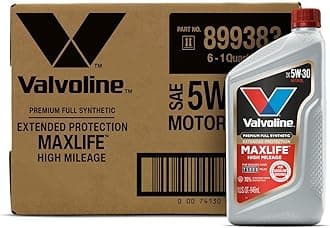 Extended Protection High Mileage with Ultra MaxLife Technology 5W-30 Full Synthetic Motor Oil 1 QT, Case of 6