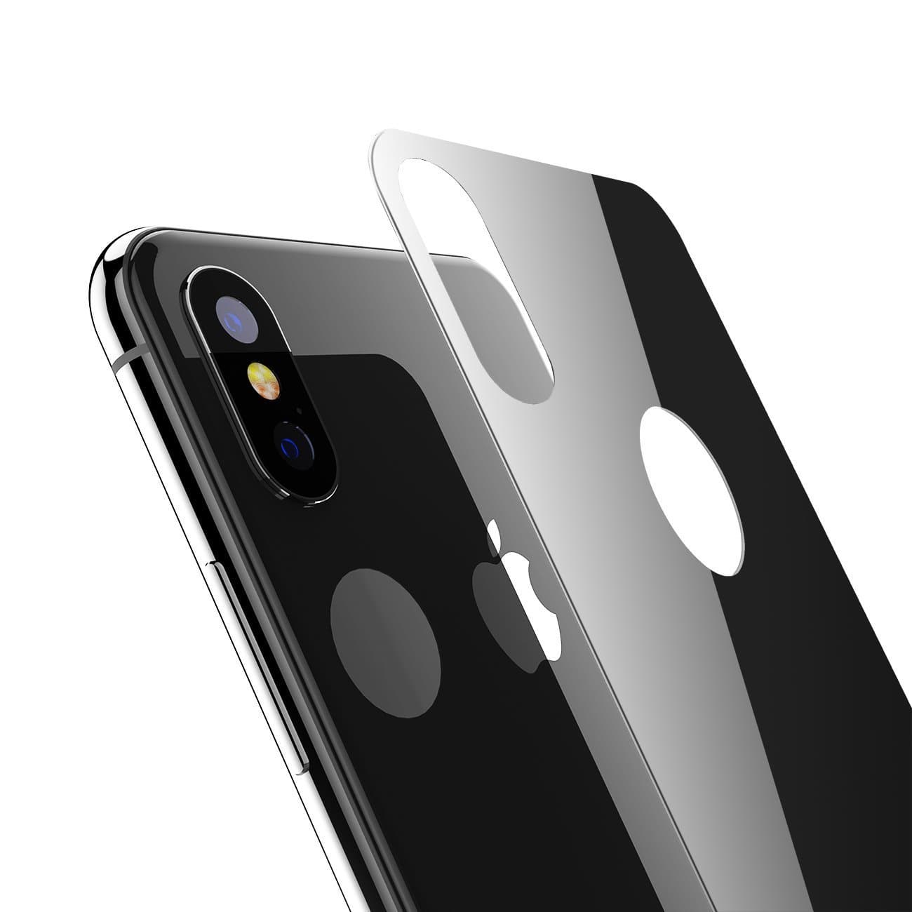 Kolpop iPhone X Back Screen Protector, 3D Full Coverage iPhone X Tempered Glass Back Protector, Anti-Fingerprint Case Friendly Anti-Scrath Slim Back Glass Protector Film For iPhone X/iPhone 10(black)