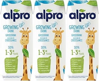Alpro Soya Growing-Up Plant-Based Long Life Drink, Vegan & Dairy Free, 3 x 250ml