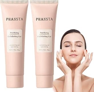 Purifying Exfoliating Gel, Purifying Enzymes Exfoliating Gel, Gentle Exfoliat-ing Scrub for Face, Cleans Dirt & Oils, for the whole body(2pcs)