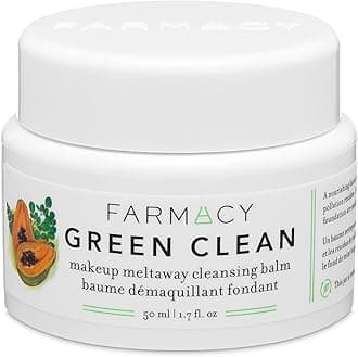 Farmacy Natural Makeup Remover - Green Clean Makeup Meltaway Cleansing Balm Cosmetic - Travel Size 1.7 oz