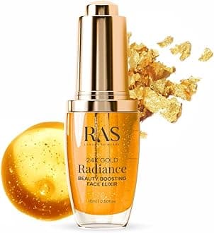 24K Gold Radiance Elixir Face Serum for Glowing Skin & Skin Brightening | Face Oil | Nourish & Repair | Reduce Wrinkles, Acne & Dark Spots | Natural & Organic (15 ml)