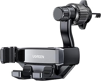 UGREEN Car Phone Holder Car Mount, [360° Swing Arm for Air Vent], One-hand Auto Lock, Metal Hook Mobile Holder, Fit for iPhone Air/17/16/15/14, Samsung S25/24/23/Z Flip, 4.7-7.2"Smartphone Accessories
