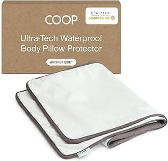 Ultra-Tech Body Pillow Protector, Waterproof Body Pillow Covers, Oeko-Tex Certified, Breathable Body Pillow Case Cover, Pillow Protectors with Zipper Standard Size, Machine Washable
