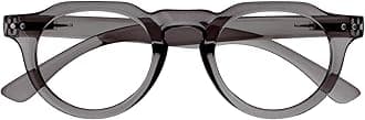 OPULIZE RIO Blue Light Blocking Reading Glasses - Flat Top Frame - Grey - Mens Womens - Spring Hinges - B53-7 - +2.00