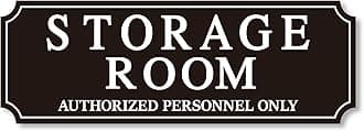 Storage Room Door Sign for Business and Home, Self-Adhesive Durable Modern Storage Room Sticker, Authorized Personnel Only Signs for Industry, Hospital, Restaurants, Private Area