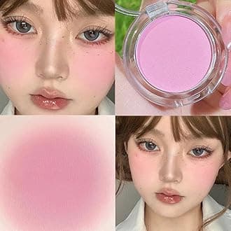 Matte Blush Peach Cream Makeup Orange Pink Blush Palette Cheek Contour Blush Cosmetics Blusher Red Rouge Highlighter Cheek Blush