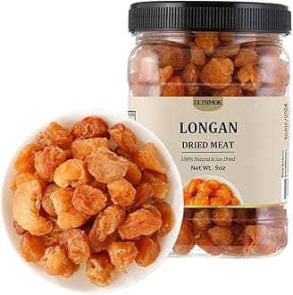 Premium Dried Longan Fruit 9 Oz/256g,Selected Longan Fruit,100% Natural, No Sugar Added & No Additive.